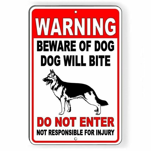 Beware german shepard dog - of,